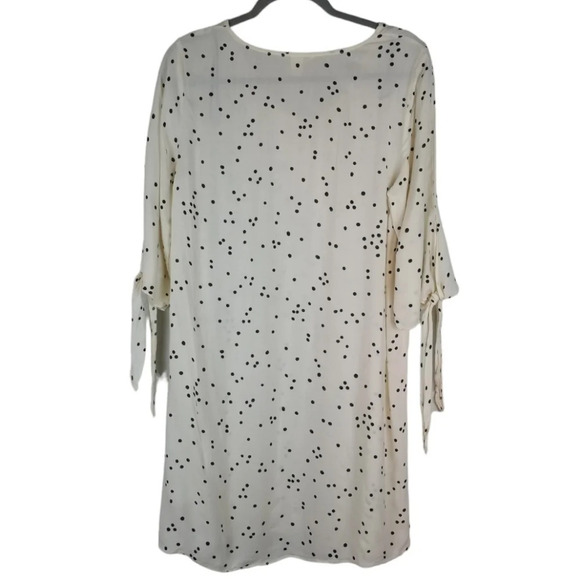 H&M Polka dot Midi Shirt Dress Relaxed Fit Light Weight size 6 - Picture 2 of 6